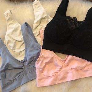 🌾LOT OF 4 STRETCHY BRAS - GENIE/MILANA women’s M🌾